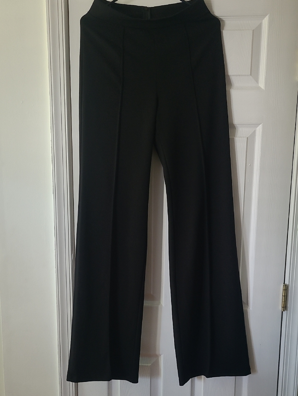 Black Wide-Leg Women's Dress Pants